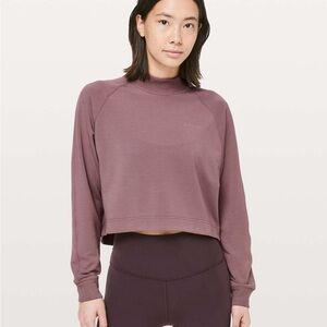 lululemon athletica Up High Pullover Sweatshirt - Mock Neck - Spanish Oak